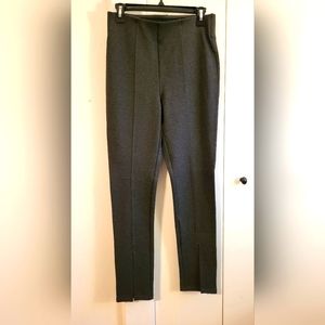 Front slit flare leg pants